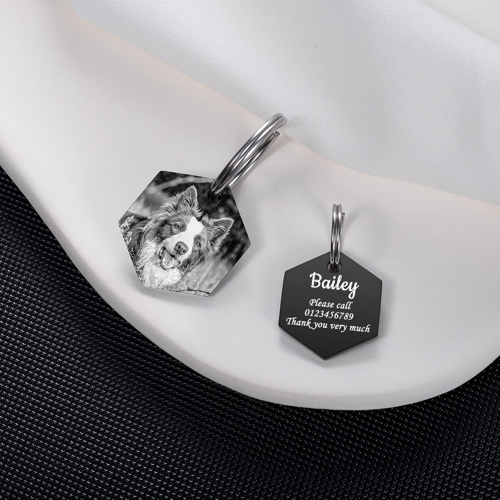 Lot De 25 Médailles Militaires Vierges Pour Chien - Acier Inoxydable Brillant - Dimensions 5,1x3,8 Cm