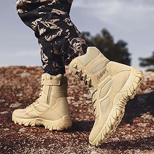 Amazon.com: Zivopah Men's Tactical Boots Military Work Boots