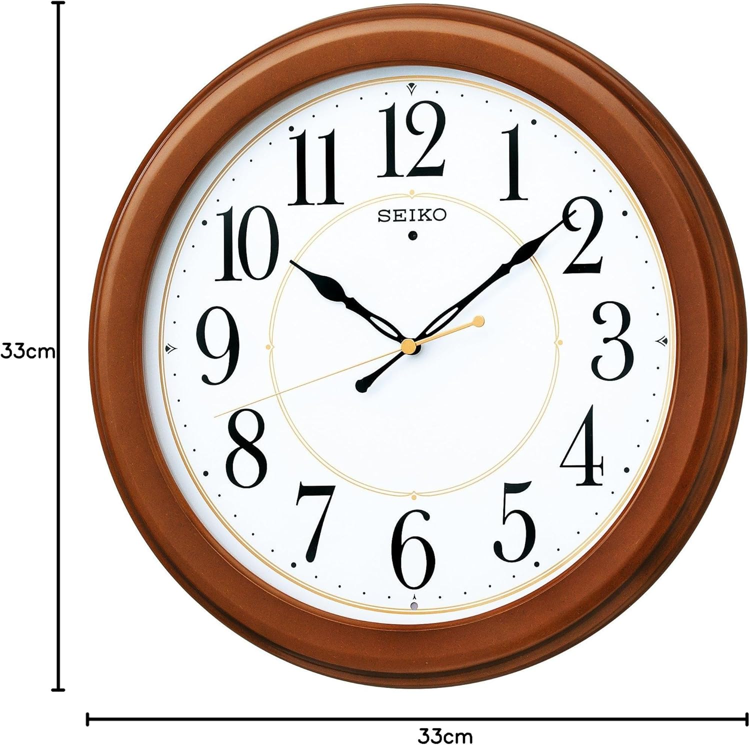 レムノス 掛け時計 アナログ 電波時計 天然色木地 リキクロック