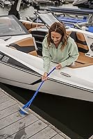 Vista 6 de Líneas de muelle, lazos y amortiguador de amarre elástico, fabricado en Estados Unidos (azul, 5 pies)