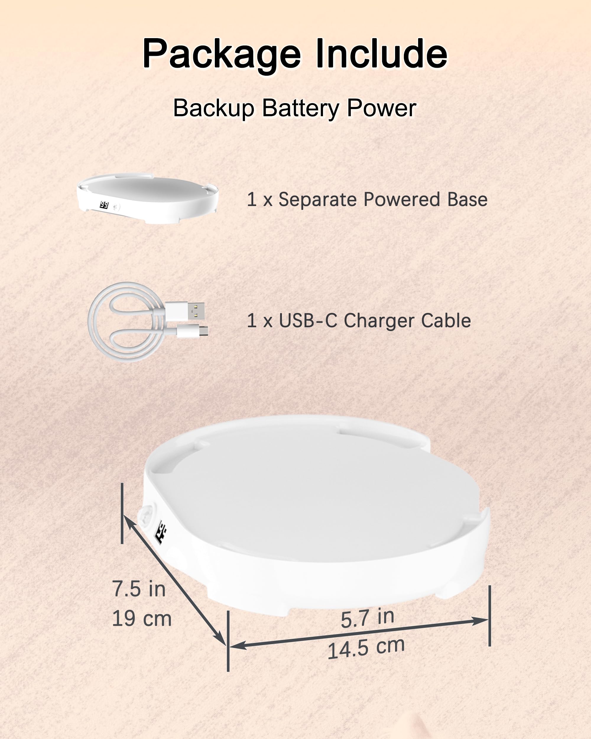 HAPUP Base Fontanella per Gatti Senza Fili Base Alimentata di Ricambio per Fontanella per Gatti con Sensore di Movimento Fontana per Gatti a Batteria Fontana Gatto Fontana Gatti 2,2L