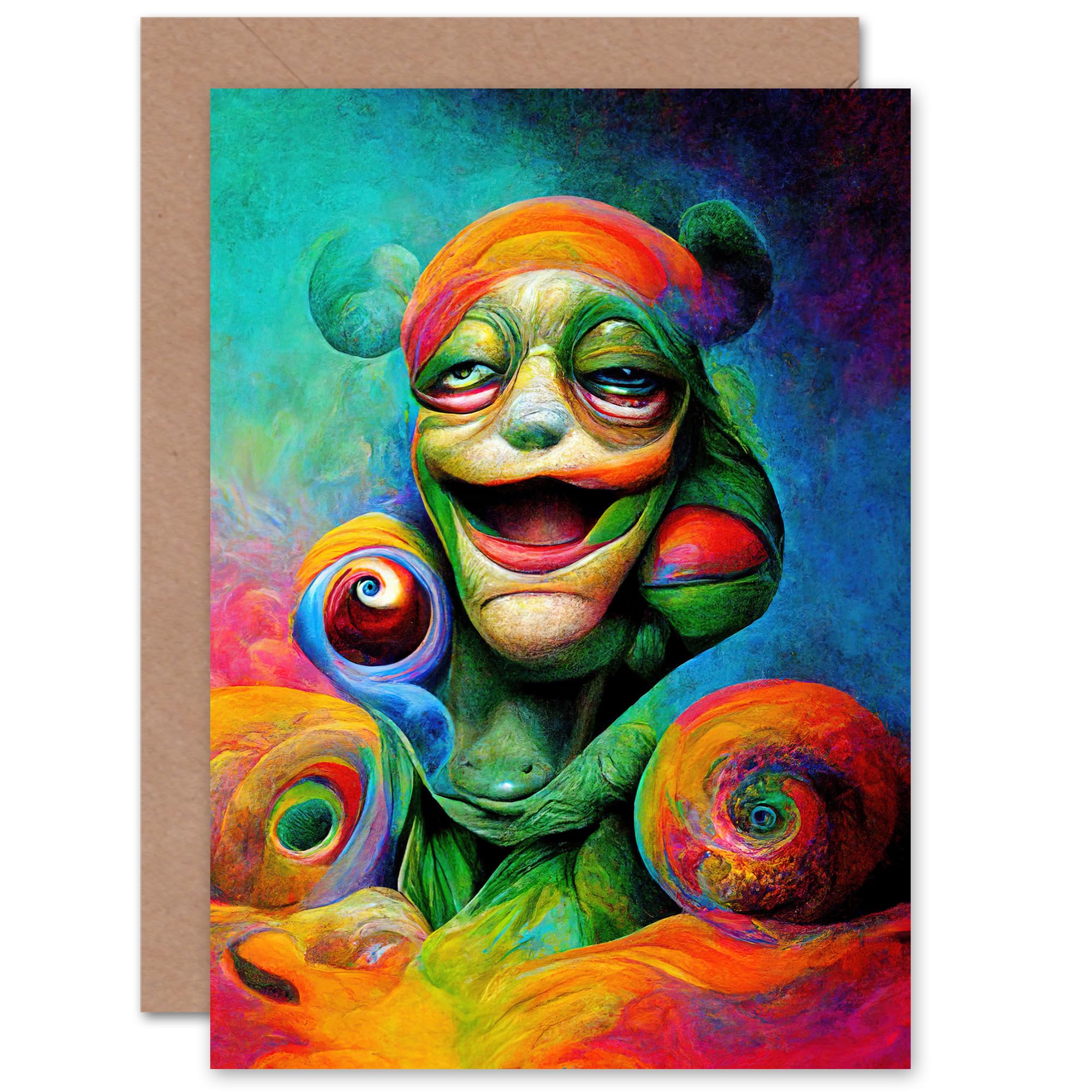 Artery8 Greeting Card - Birthday Thank You Card - Blue