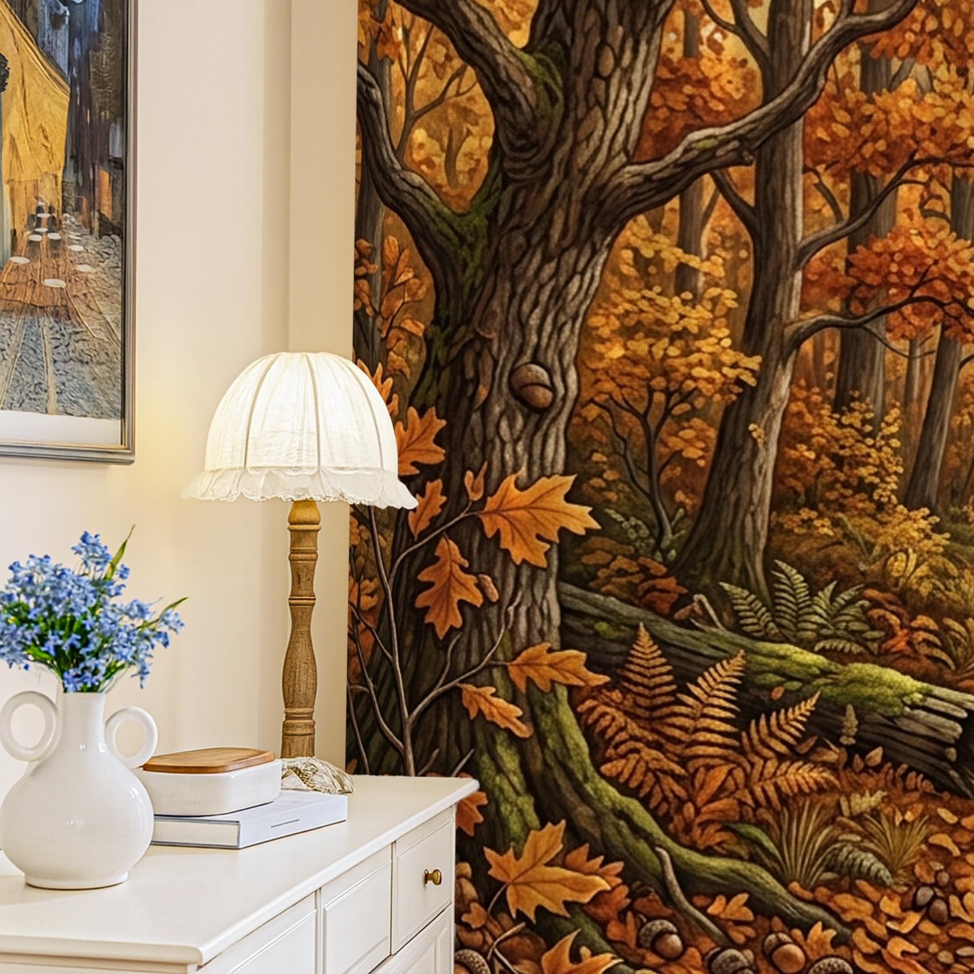 Rideaux occultants rustiques d'automne grand confort pour maison et bureau