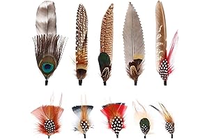 10 Styles Cowboy Hat Feathers Men Assorted Natural Feathers Decorations
