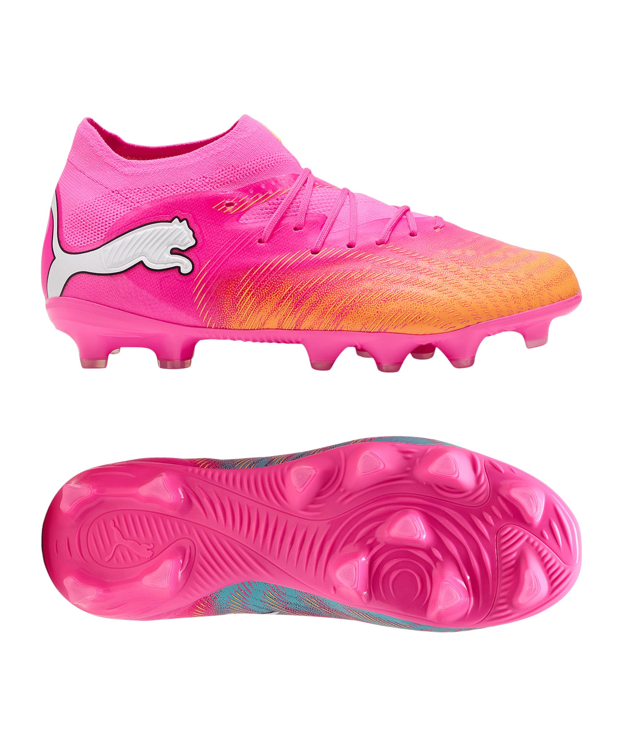 PUMA Future 9 Pro FG/AG Dreamrush Kinder rosaorange, 38 Kinder