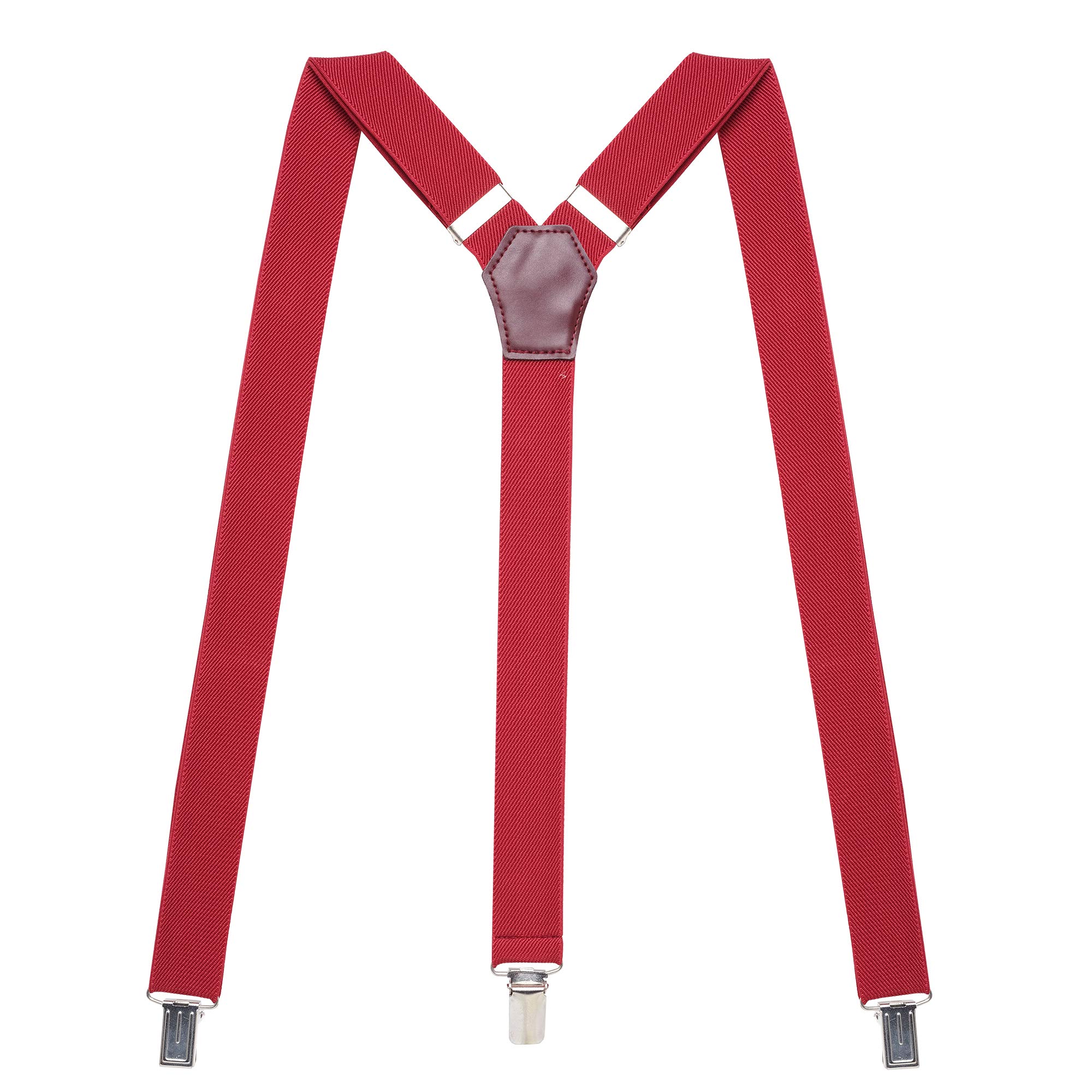 Womens Suspenders – Y Back Style – 1" Width - Comfortably Adjustable Elastic Straps and Metal Clips