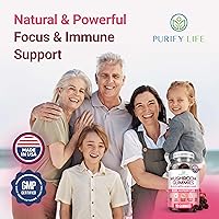 Vista 7 de Las primeras gomitas de complejo de hongos del mundo - Suplemento de hongos 10x con melena de león (90 masticables 2500mg/porción) Suplemento