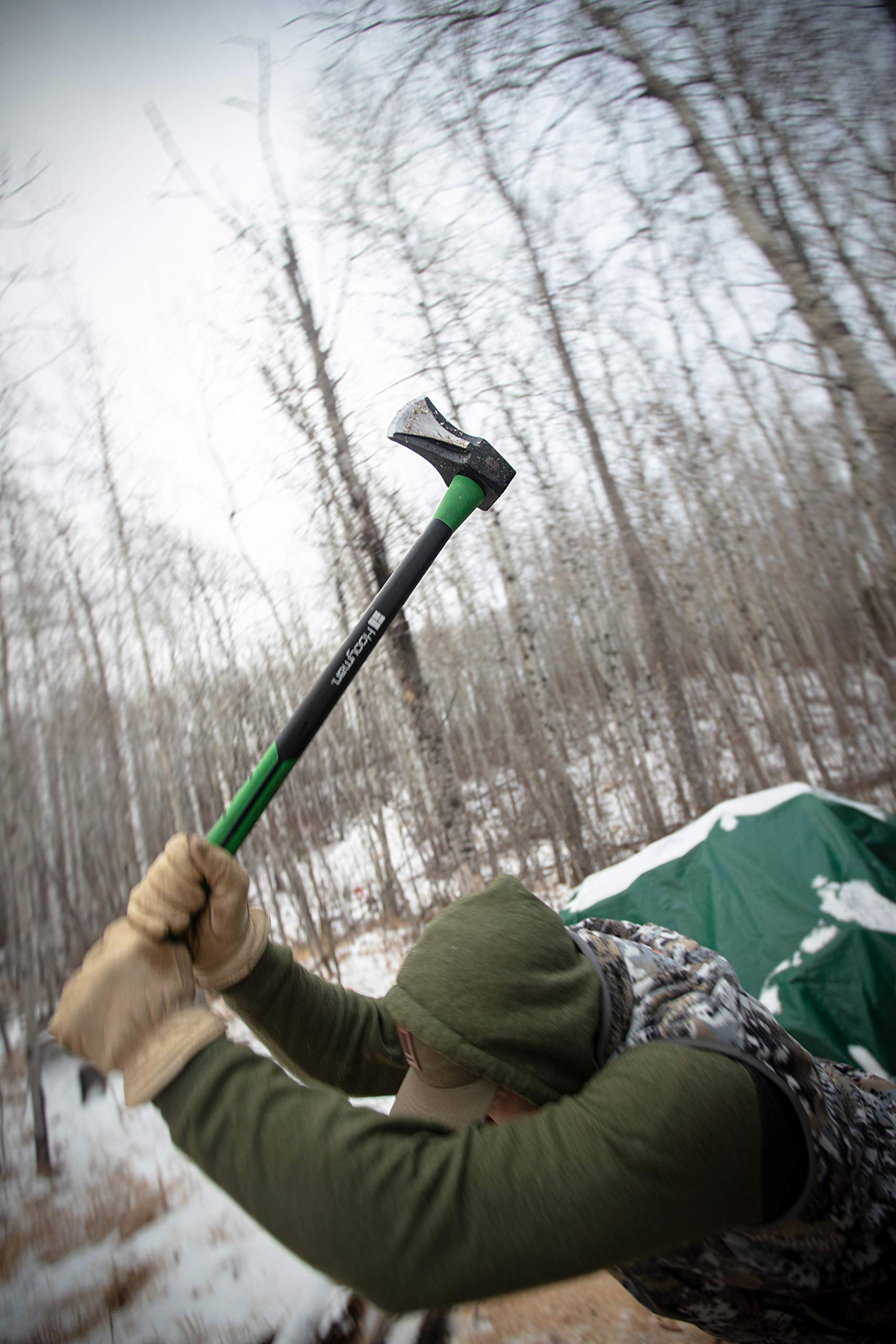 Hooyman Splitting Maul with Heavy Duty Construction, Convex Grind Blade