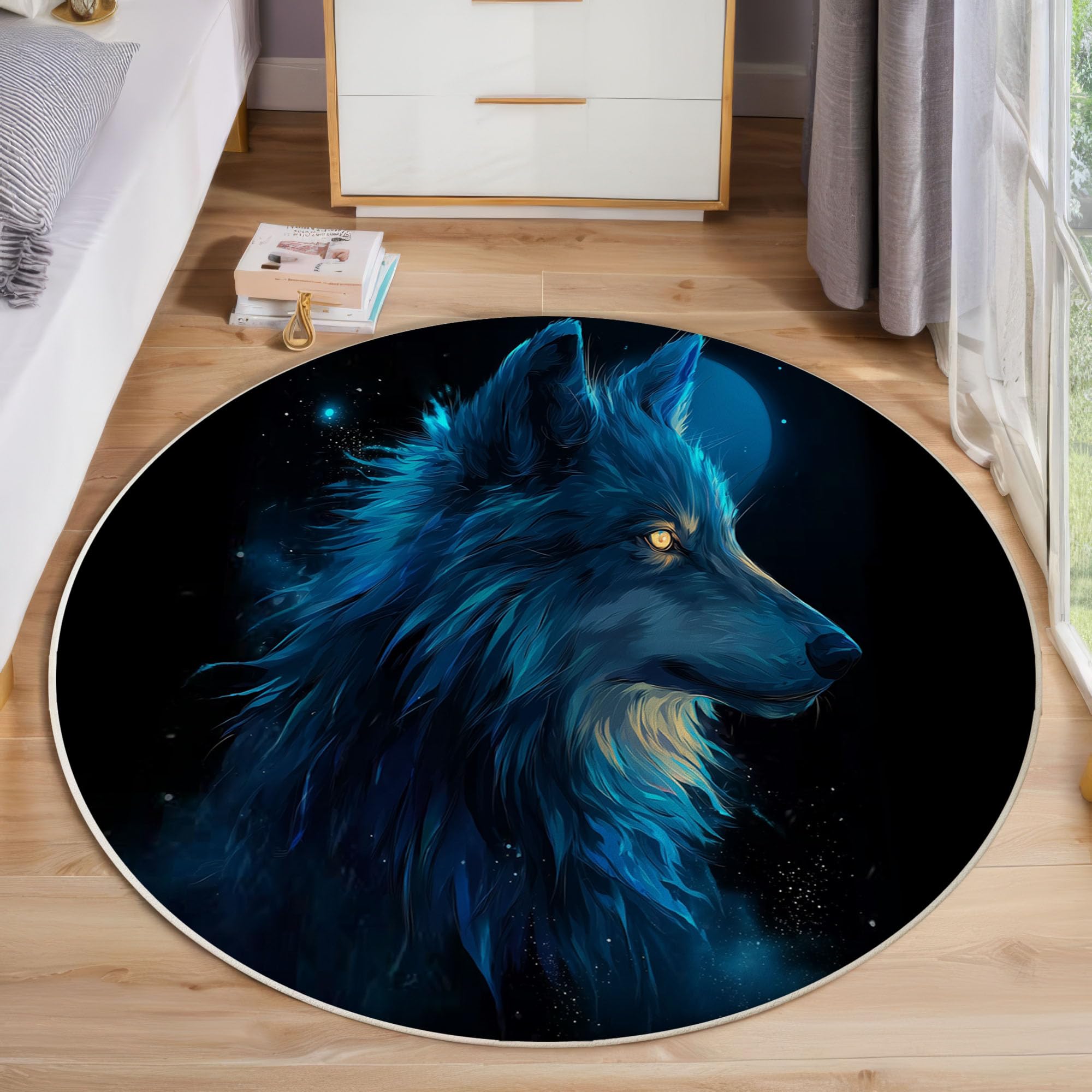 Tapis loup fantastique pour chambre à coucher et salle à manger 120cm