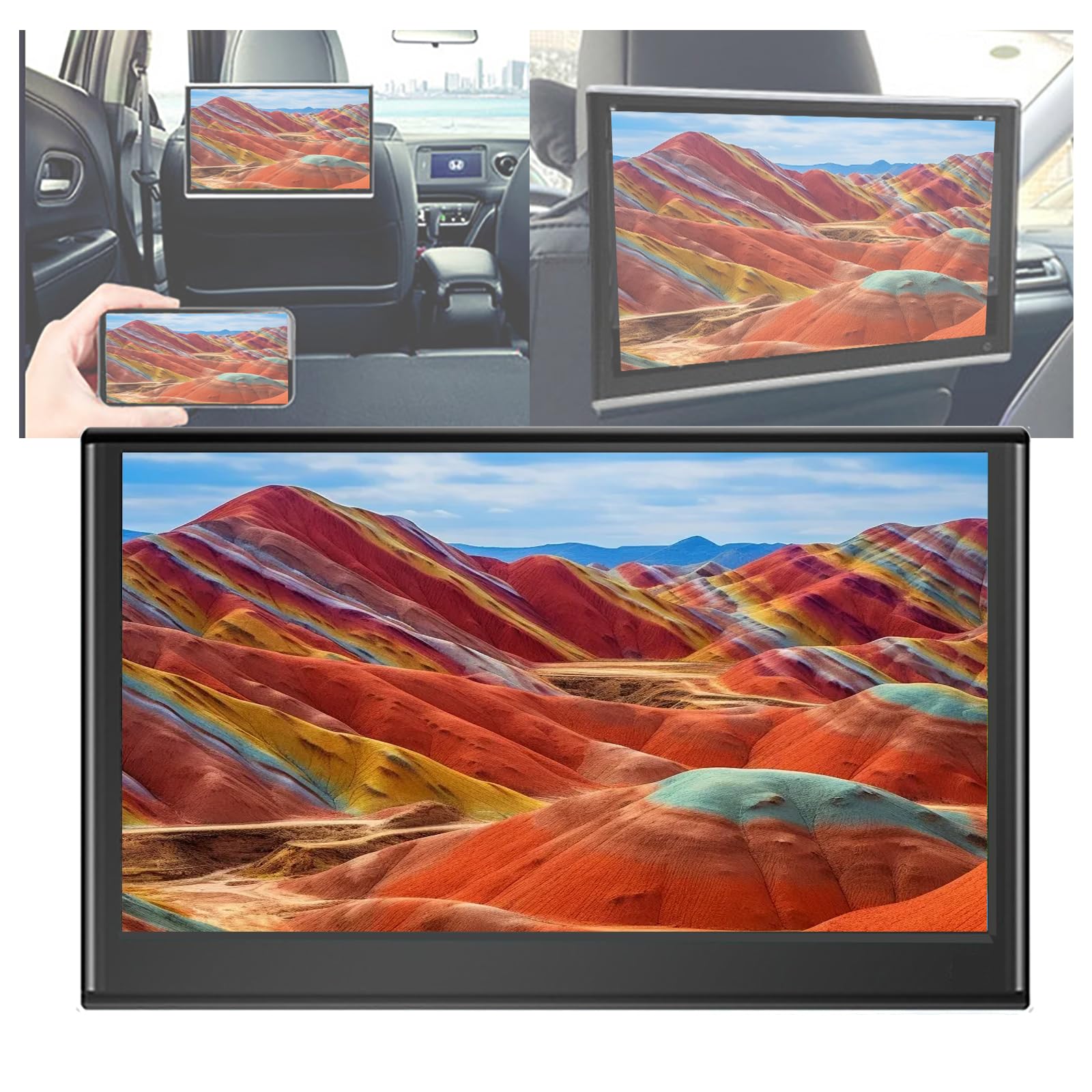 Pantalla para reposacabezas de coche universal portátil: la solución al aburrimiento en ruta