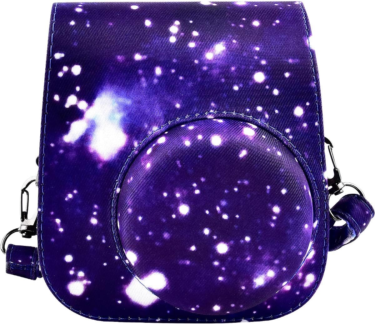 Protective & Portable Case Compatible with Fujifilm Instax Mini 11 Instant Camera with Accessories Pocket and Adjustable Strap. (Galaxy)