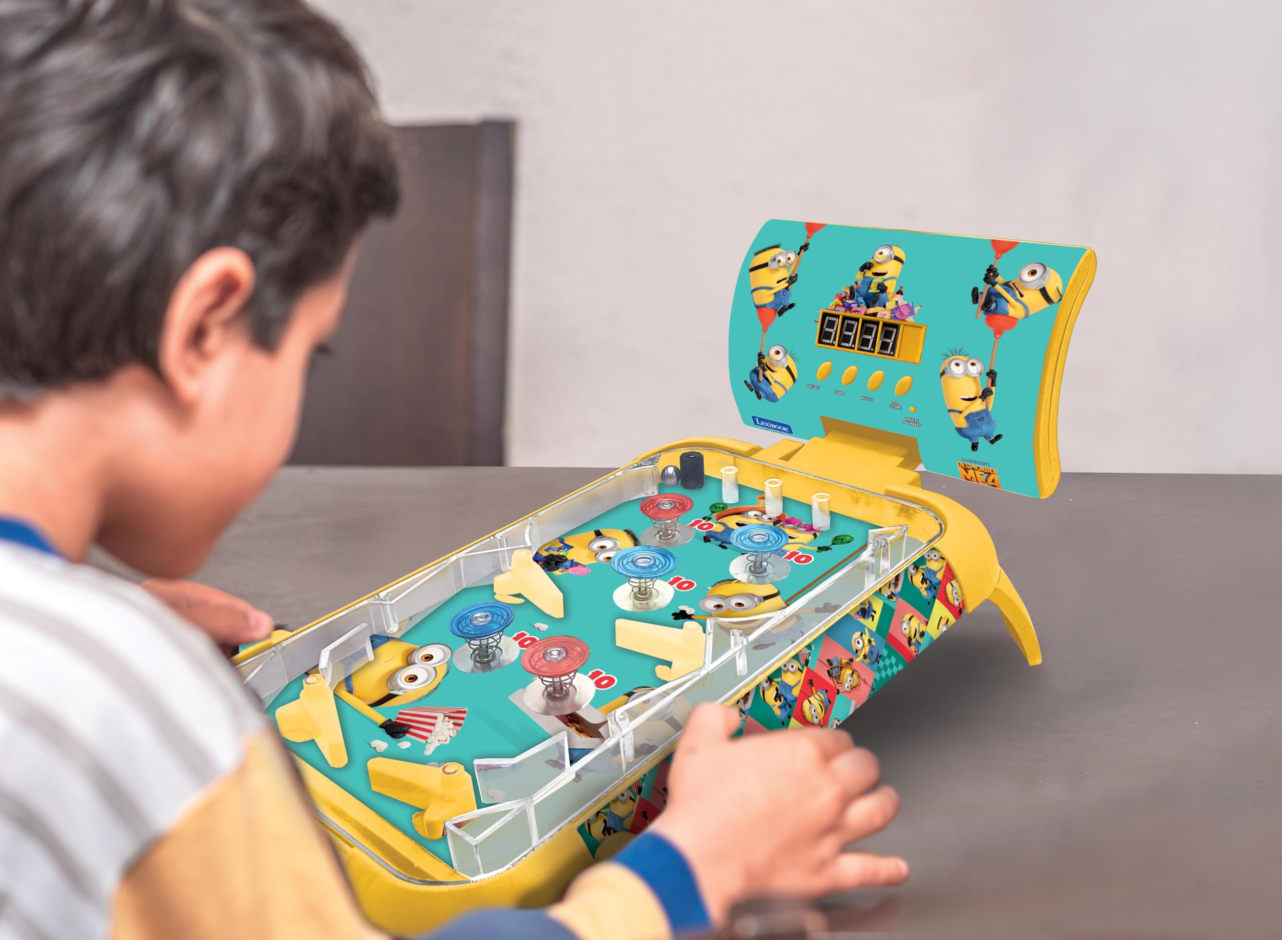 LEXIBOOK, Despicable Me, Electronic table pinball, Action and reflex game for kids and family LCD screen - Image 3