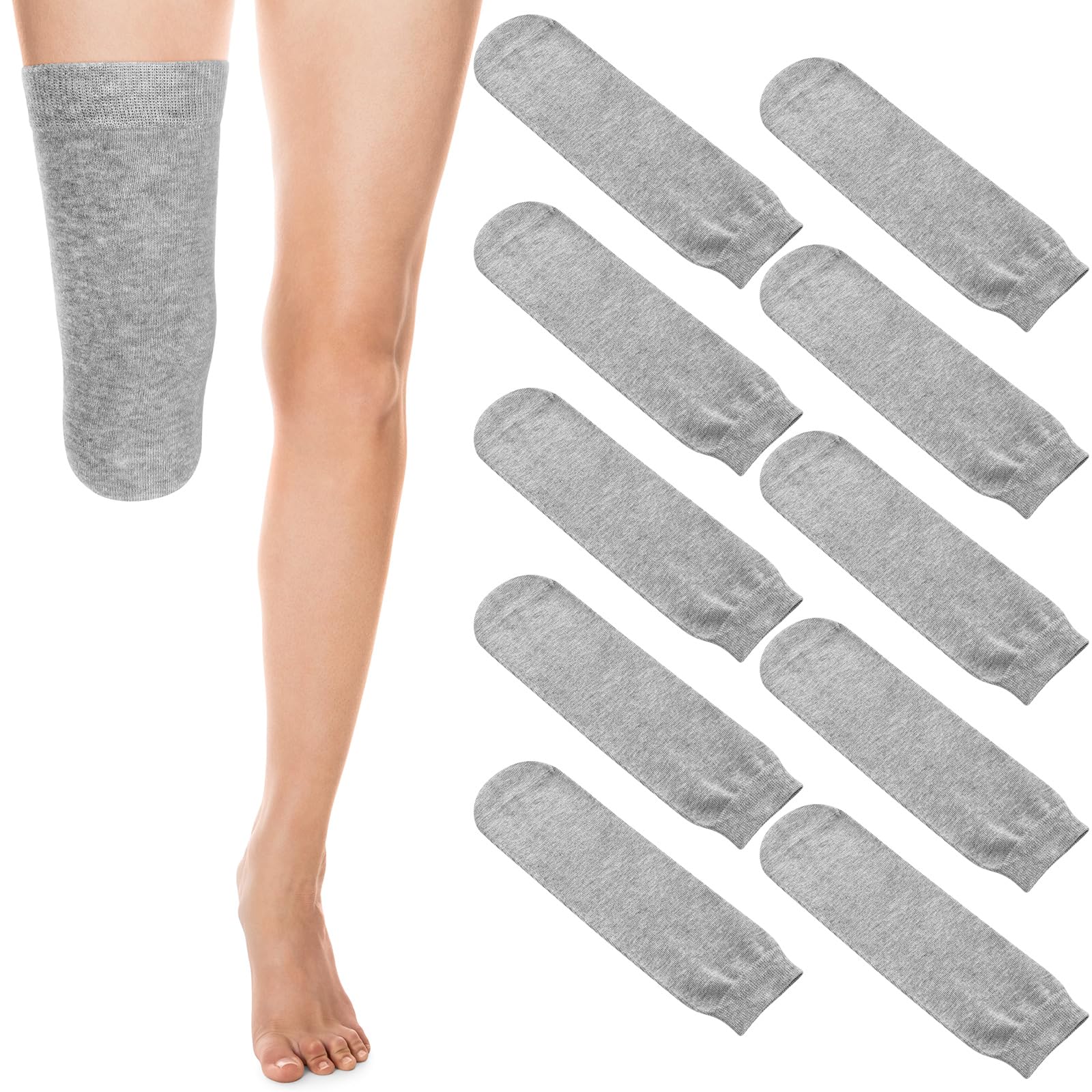 10 Pcs Prosthetic Stump Shrinkers Amputee Socks Stump Shrinker Prosthetic Limb Socks for Men Women
