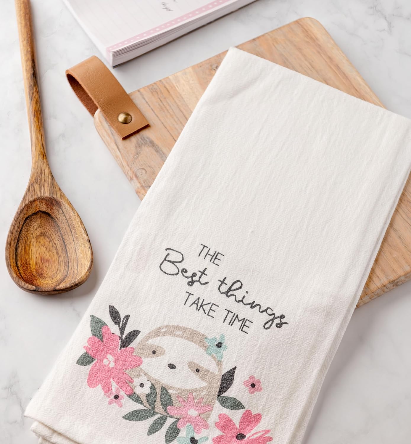 Karma Made from Scratch Tea Towel - 100% Cotton Hand Towels for The Kitchen - Modern Home Decor - Cat - Image 3