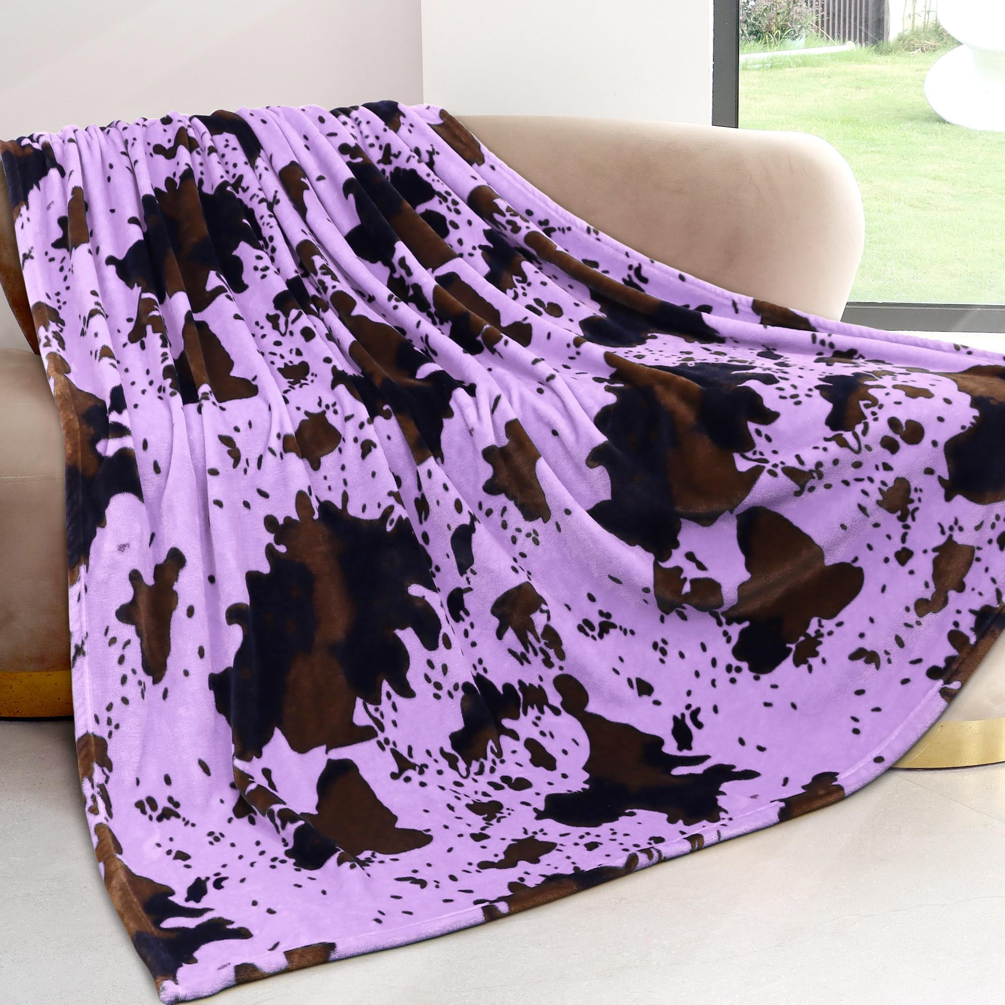 Purple Blanket Twin Size, 60x80inches