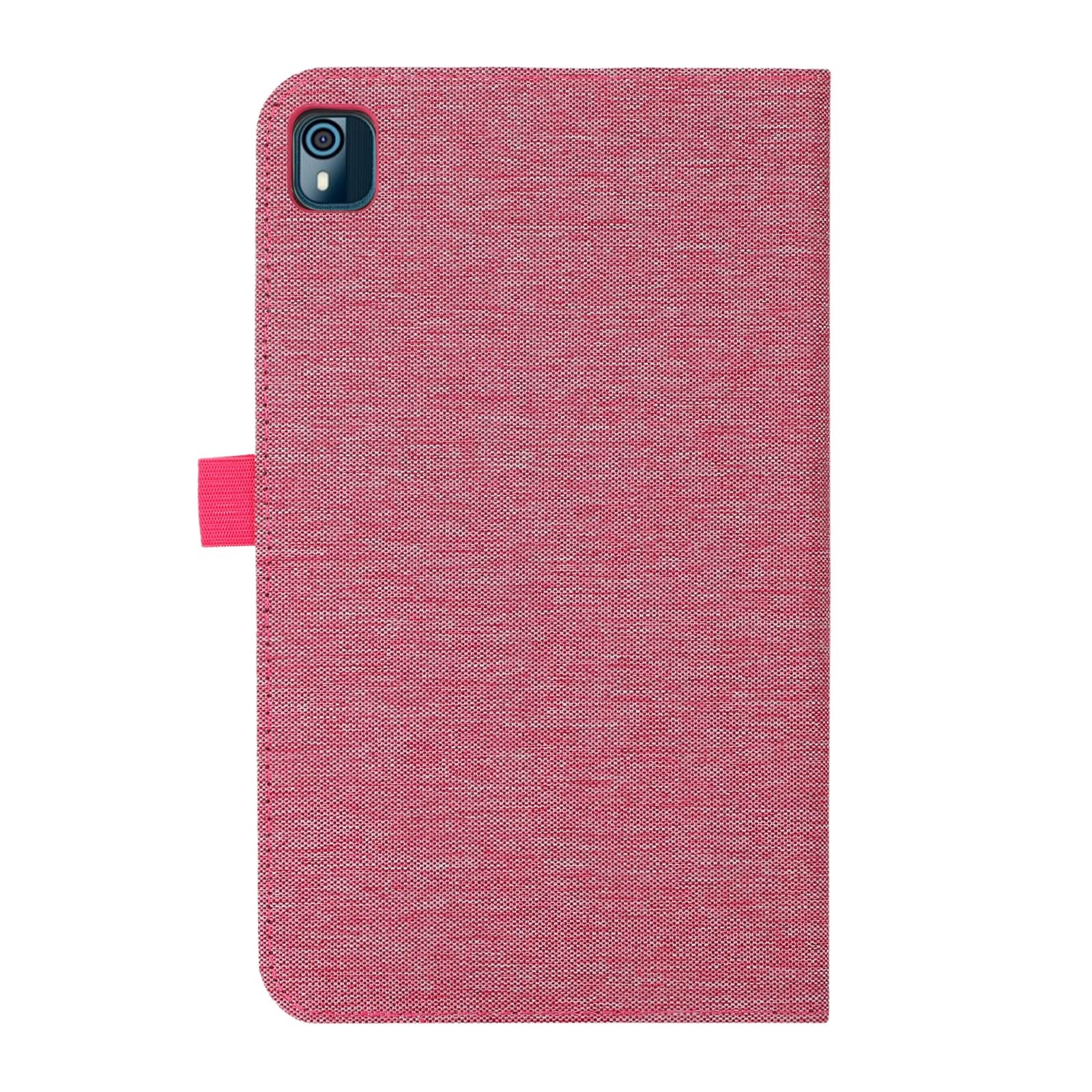 JRTAL Custodia per Nokia T10, PU Caso Pelle Girevole 360°Rotante Cover Case per Nokia T10 8 Tablet - Nero