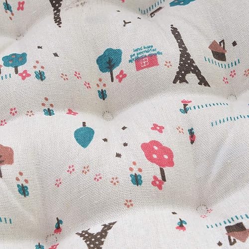 Miniatura 6 de vctops Cojín redondo suave bohemio para silla de jardín, patio, hogar, cocina, oficina, asiento, cojín de 16 pulgadas de diámetro