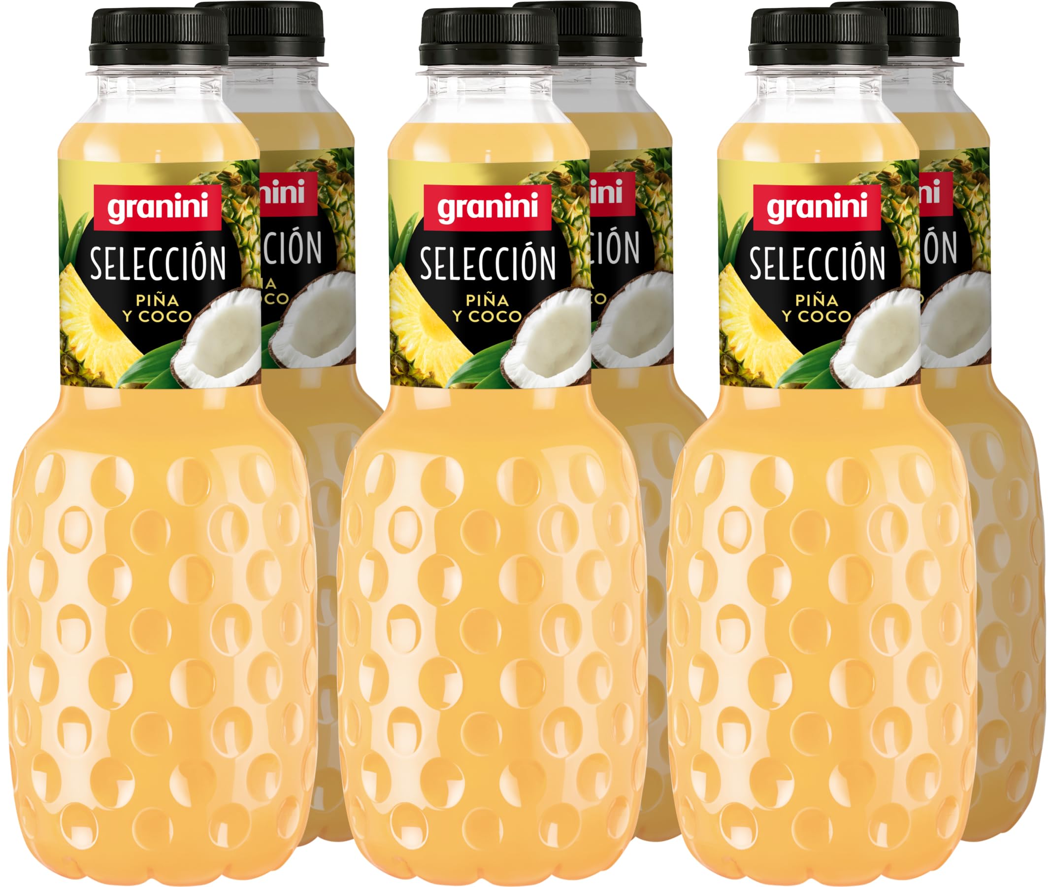 Granini Bebida a base de zumo de Piña y Coco Pack 6 x 1 Litro- PET