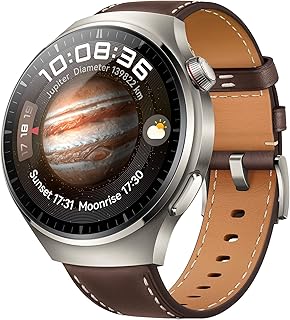 HUAWEI Watch 4 Pro Smart Watch for men-iOS & Android-Up to 21 Days Battery Life-eSIM Watch Cellular Calling and Sapphire Glass - Fitness Tracker Health Monitor with ECG and SPo2 - Brown