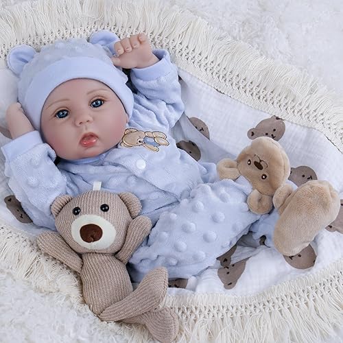 Miniatura 7 de Muñecas realistas de bebé Reborn  Muñeca realista de vinilo suave de 18 pulgadas para regalos de 3 años en adelante