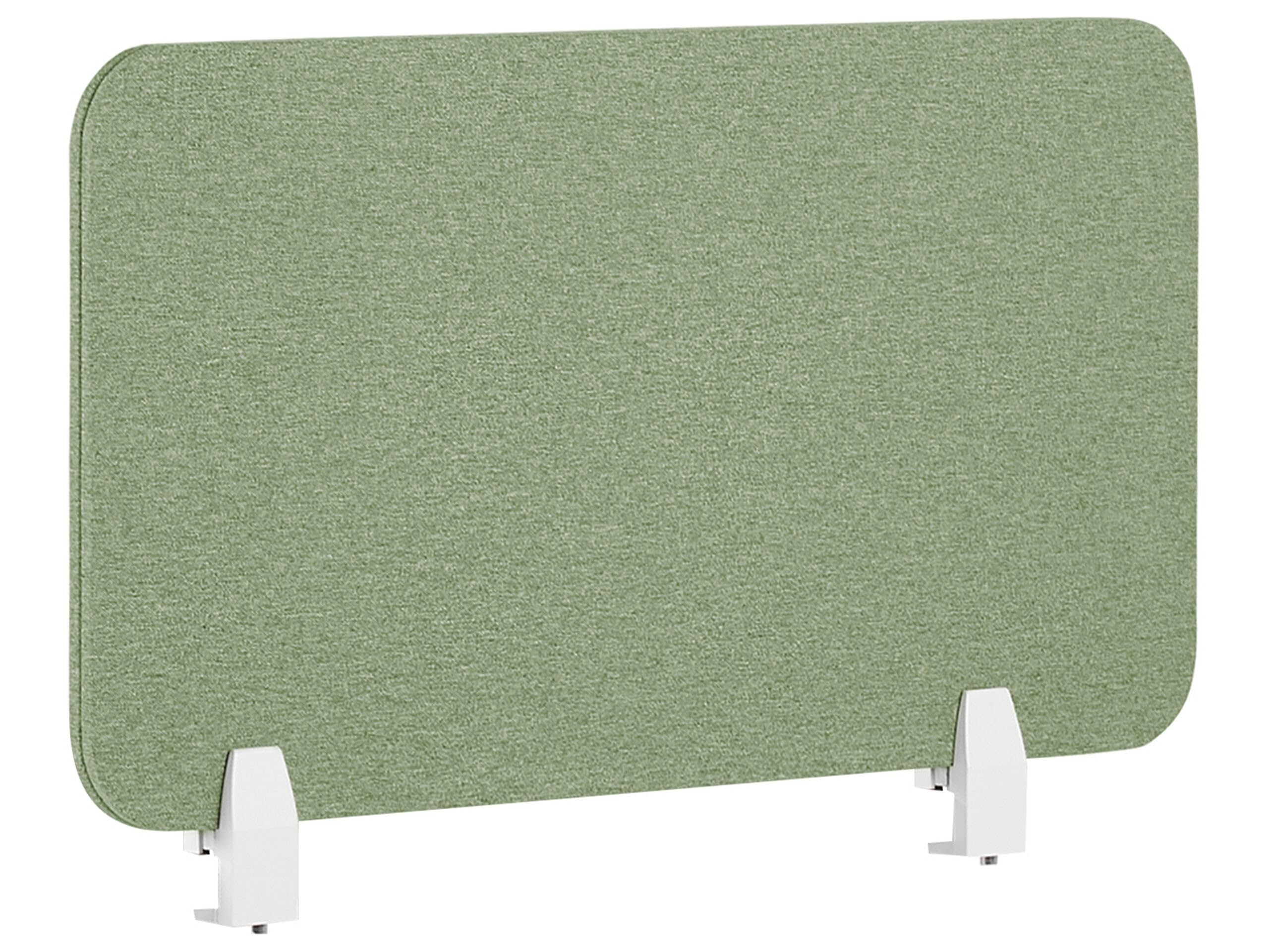 Beliani Séparateur de Bureau Vert Synthétique et Polyester 80 x 40 cm Ecran Visuel Wally