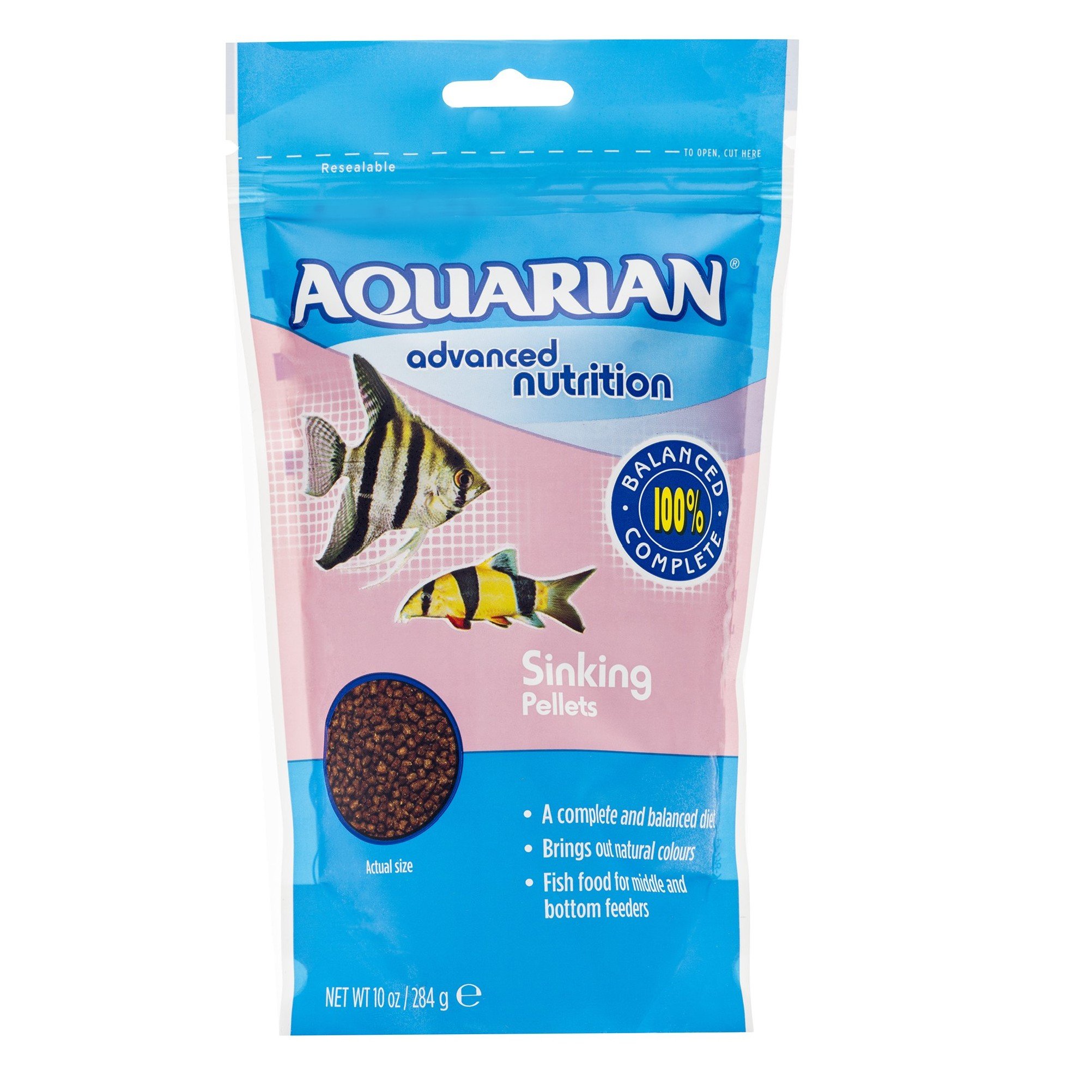 Aquarian Complete Nutrition Aquarium Bottom Feeder Fish Food