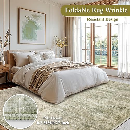 Miniatura 2 de Shilucheng Alfombras de 5 x 7 pies para sala de estar, alfombra de área abstracta suave para interiores para dormitorio, decoración de lavandería,