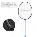 Li-Ning Wind Lite Stealth Carbon Fibre Strung(Blue/Grey) Racket with Free Full Cover gallery image