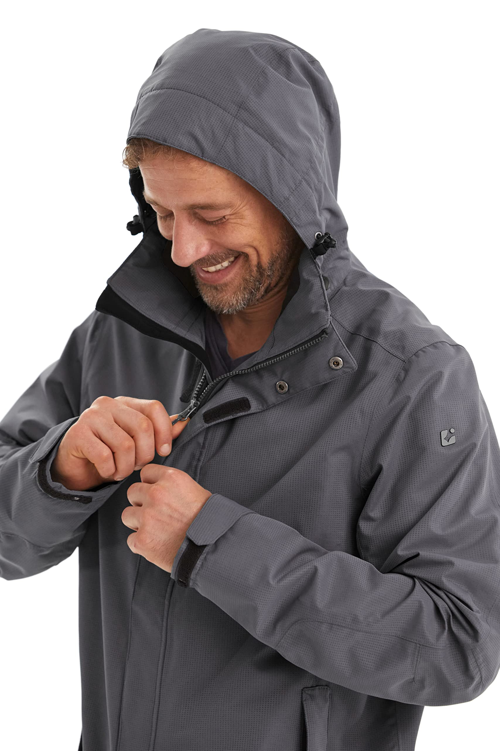 Killtec Xenios, Chaqueta De Lluvia con Capucha con Cremallera, Hombre