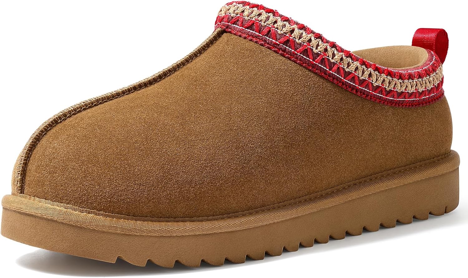 Evshine Women’s Genuine Suede Slippers, Fuzzy Warm House Shoes for Indoor Outdoor, Great Gift for Winter Comfort - Image 4