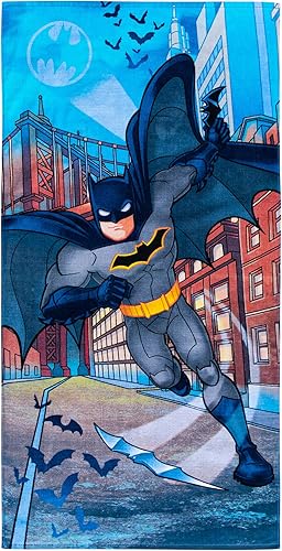 Miniatura 12 de Franco - Toalla para niños de Blue Beetle, de algodón súper suave para baño/piscina/playa, 58 x 28 pulgadas, (Producto oficial con licencia)