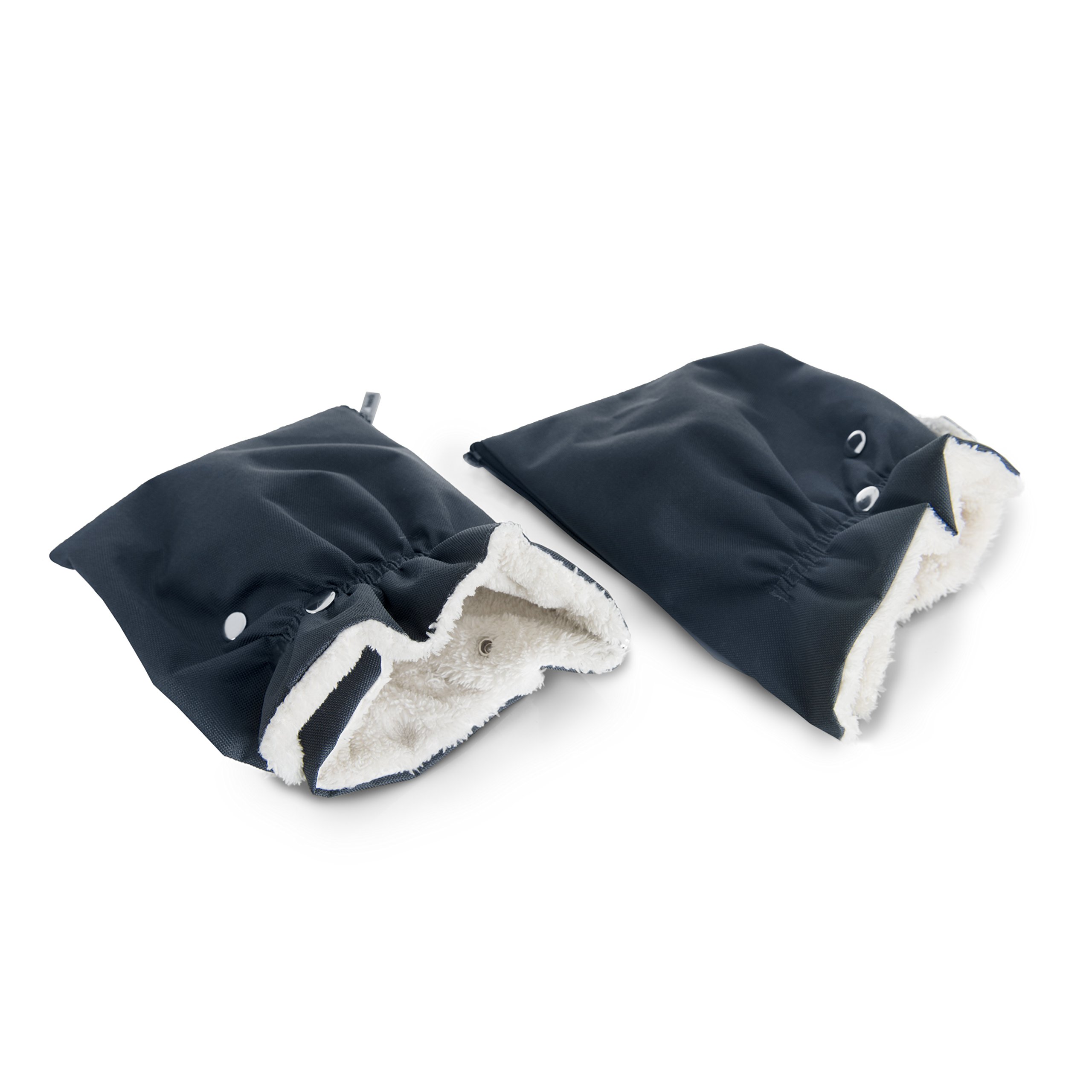 hauck Grab Me, Guanti Passeggino Universali Scladamani per Carrozzina e Rimorchio Bici, Antigeli Manicotto Impermeabile con Interno in Pile, Proteggi Mani Inverno
