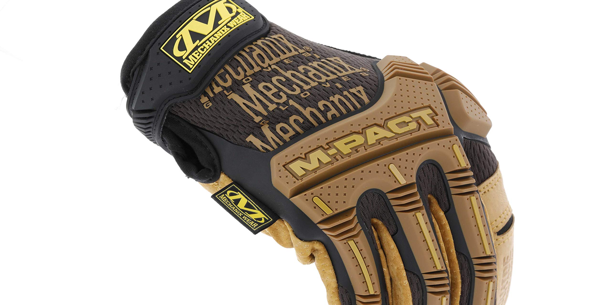 Mechanix Wear M-Pact® Gants en cuir, taille M, marron/noir