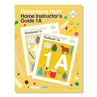 Dimensions Math Home Instructors Guide 1A | Singapore Math Inc. [Spiral-bound]