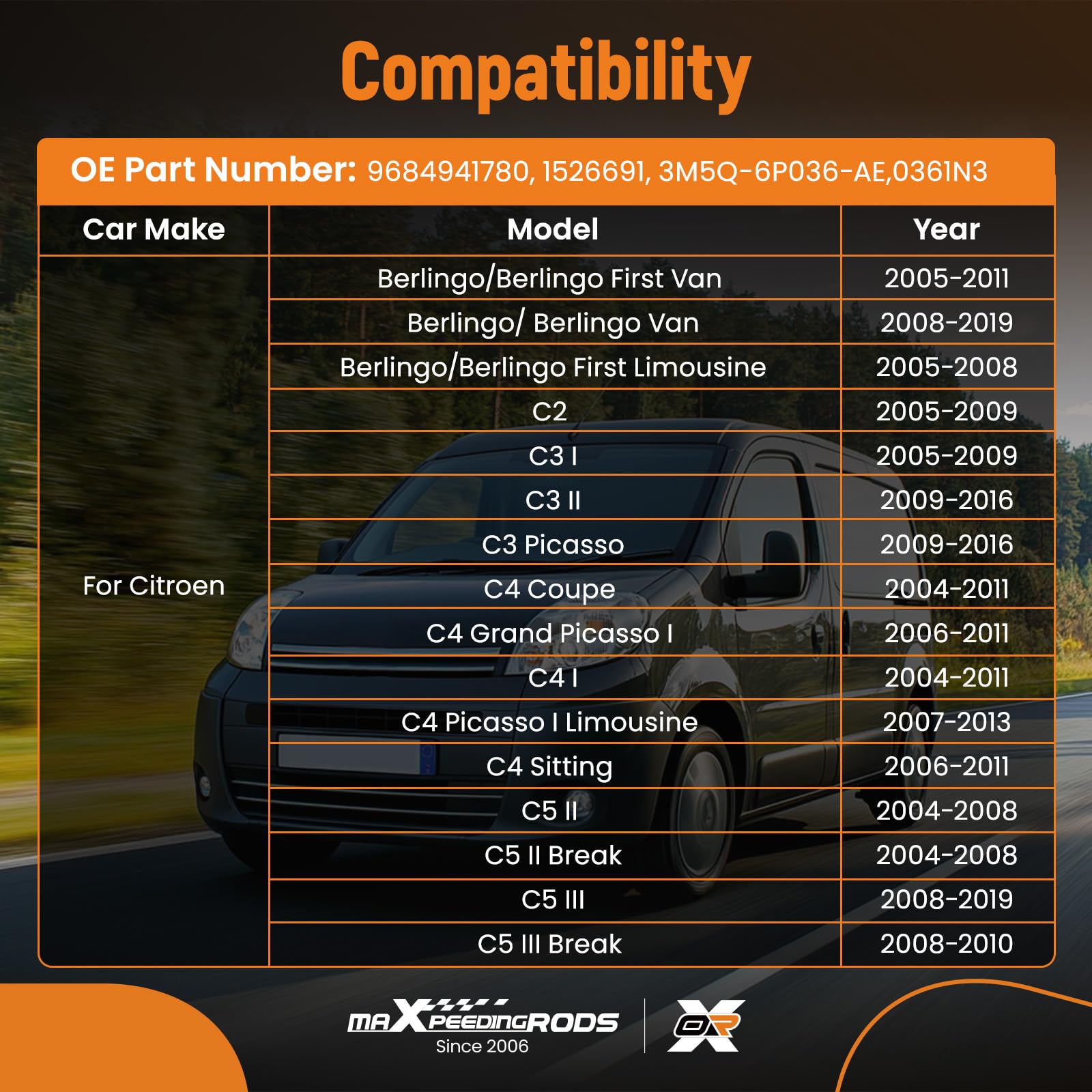 maXpeedingrods Colector de admisión para Citroen Berlingo C3 C4 C5 207 307 1.6 HDI 9653808680 para Peugeot Citroën 1.6 HDI 0361N3