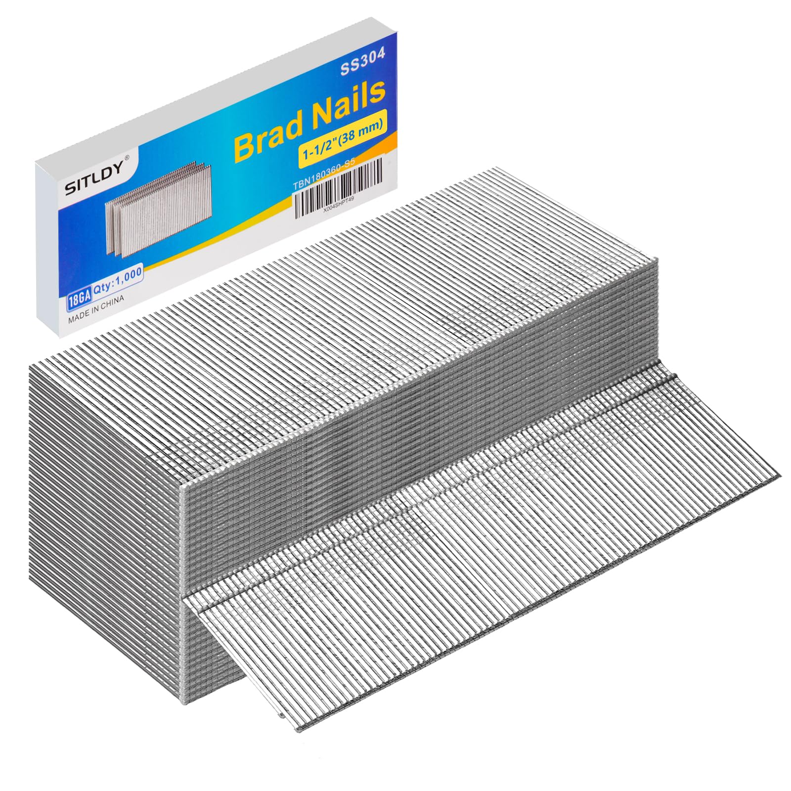 18 Gauge Stainless Steel Brad Nails - 1600 Pack -10