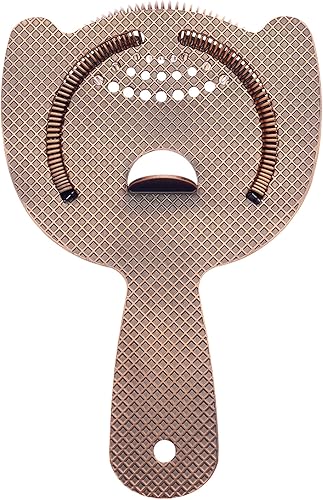 Barfly Diamond Lattice Etch - Colador de barra de resorte resistente, cobre antiguo