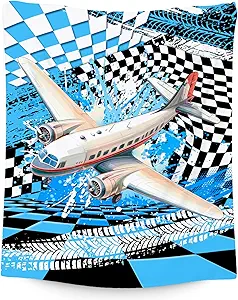 Boys Blanket Gifts, Kids Throw Blanket with Airplane Print, Fluffy Flannel Throw for Son Grandson, Gifts for Toddler, 30"x40"
