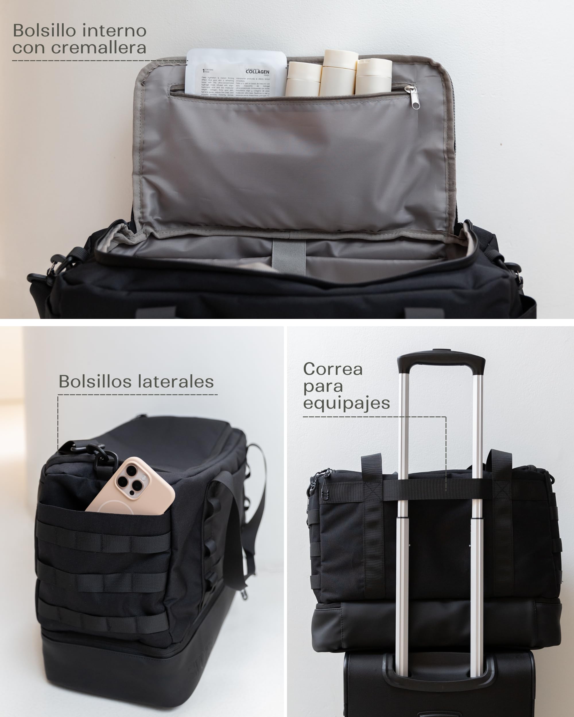 SVOLTA Bolsa de Deporte Resistente al Agua para Hombre y Mujer - Bolsa de Viaje Militar Grande 32L con Compartimento Impermeable - Mochila Táctica Duffle para Gimnasio, Crossfit y Viajes - Verde Oliva