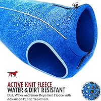 Vista 4 de Suéter de forro polar aislado para perros Chaleco ligero y cálido para perro Puerto con cremallera para arnés Chaqueta de invierno para clima