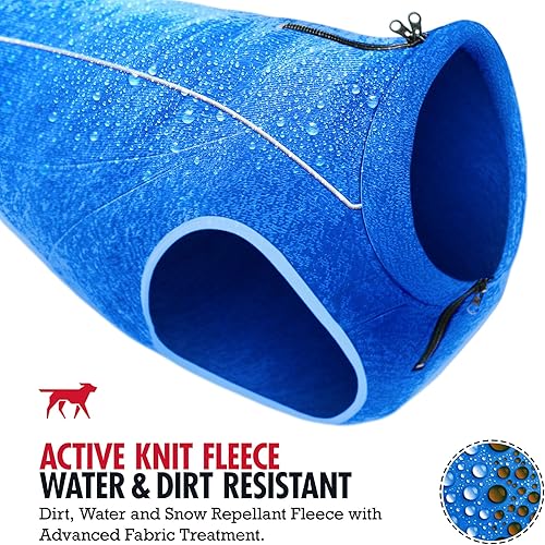 Miniatura 4 de Suéter de forro polar aislado para perros  Chaleco ligero y cálido para perro  Puerto con cremallera para arnés  Chaqueta de invierno para clima