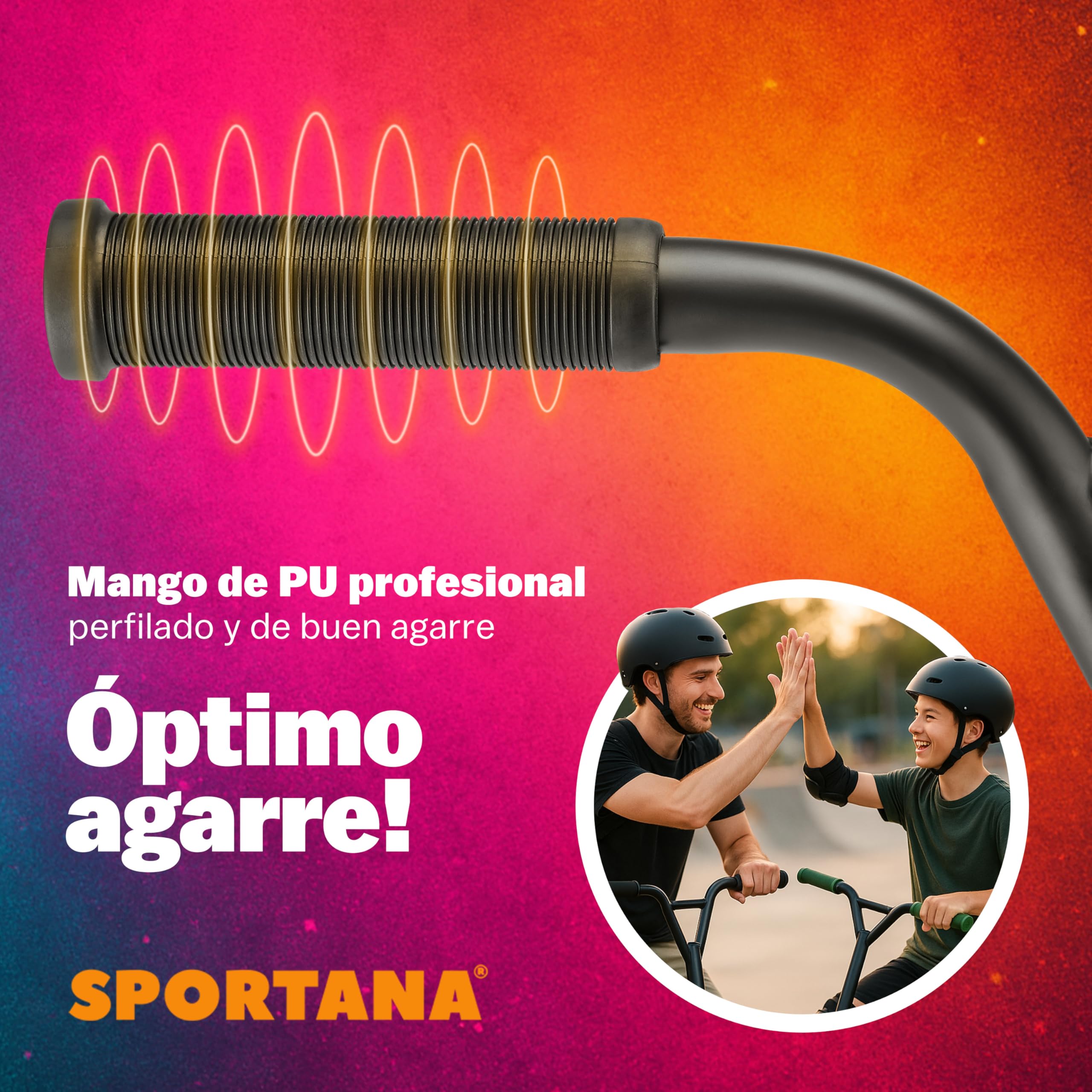 Patinete de Acrobacias Ruedas PU 100mm Manillar Y 360° Capacidad 100KG Rodamientos ABEC 9 Scooter Adultos y Niños