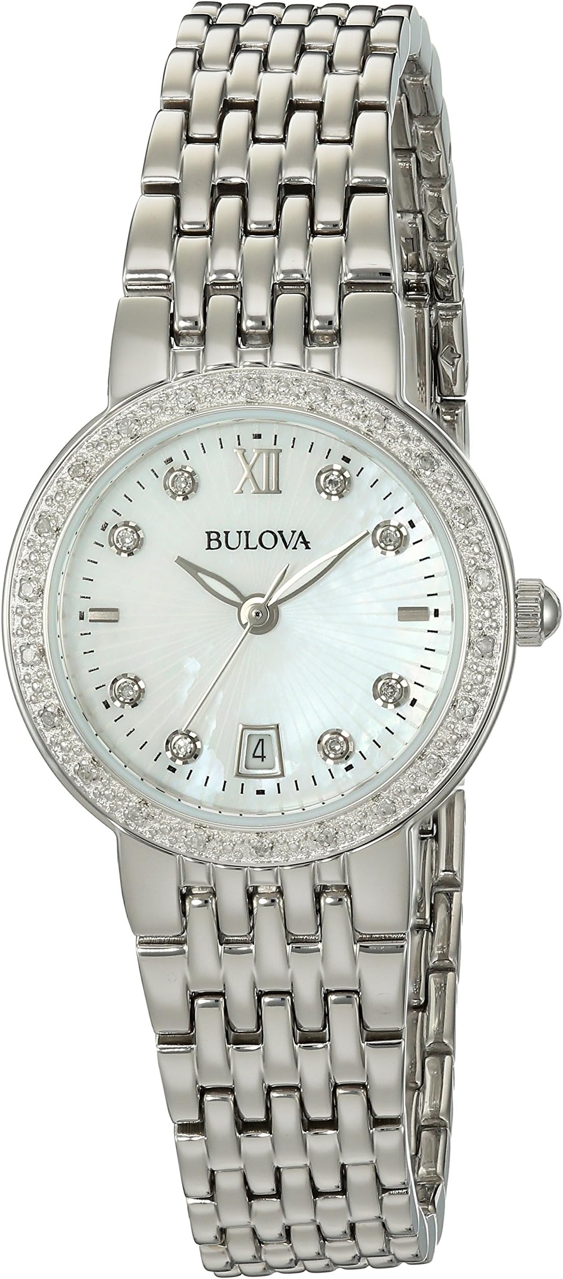 Bulova Women's 96R203 Analog Display Quartz Silver Watch