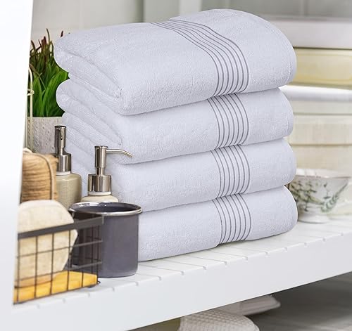 Miniatura 9 de Utopia Towels - Juego de toallas de baño 100 % algodón hilado en anillo, 600 GSM, secado rápido, muy absorbentes y suaves al tacto, perfectas para