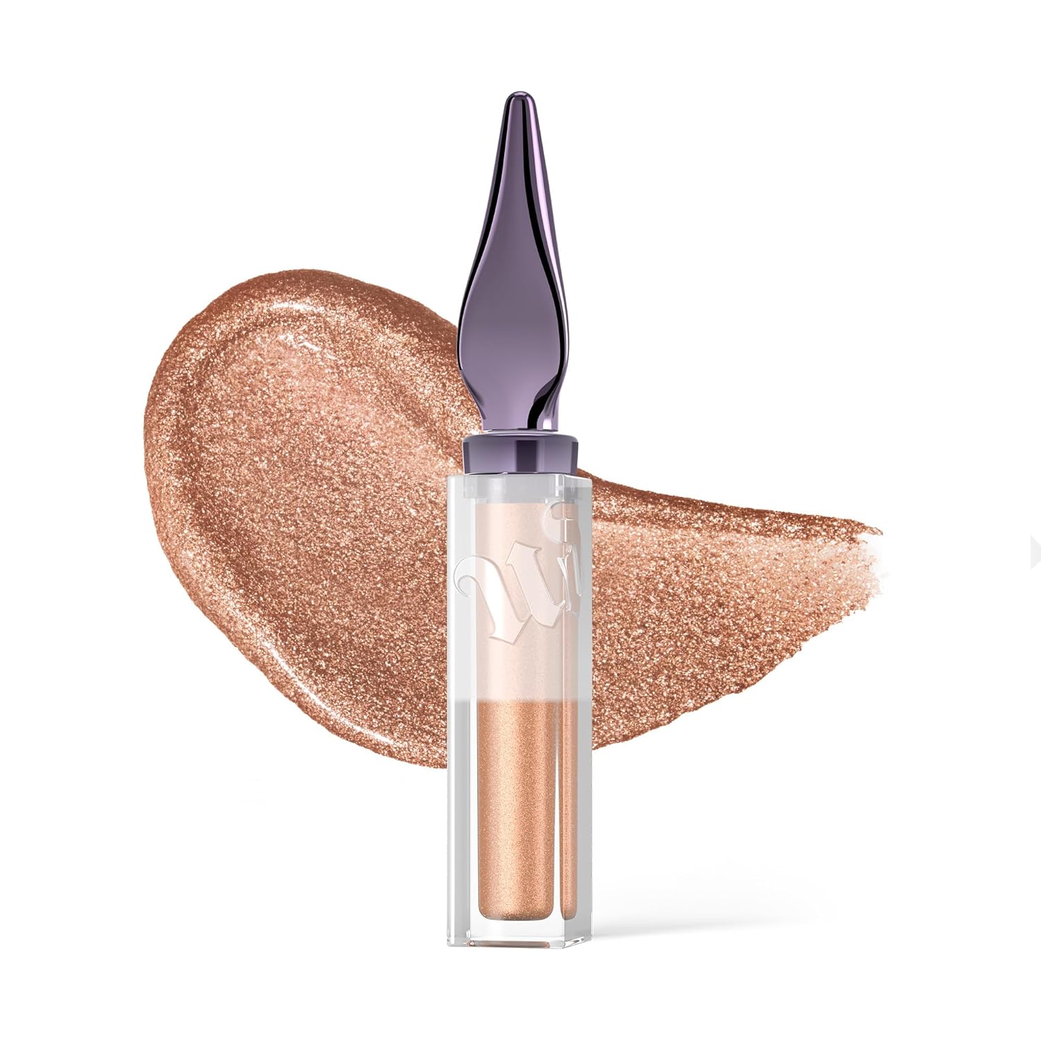 Urban Decay 24/7 Glaze-On Liquid Eyeshadow (Space Cowboy Intense – Light Champagne Gold Shimmer), Crease-resistant, Glitter Eye Makeup with Built-in Brush, Smooth Application, Travel Makeup- 0.1 fl oz