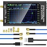 AURSINC Upgraded NanoVNA-F V3 Vector Network Analyzer 4.3&quot; 1MHz–6GHz Antenna Analyzer Measuring S-Parameters Voltage Standing Wave Ratio SWR, Phase, Delay, Smith Chart Support RTC Real time