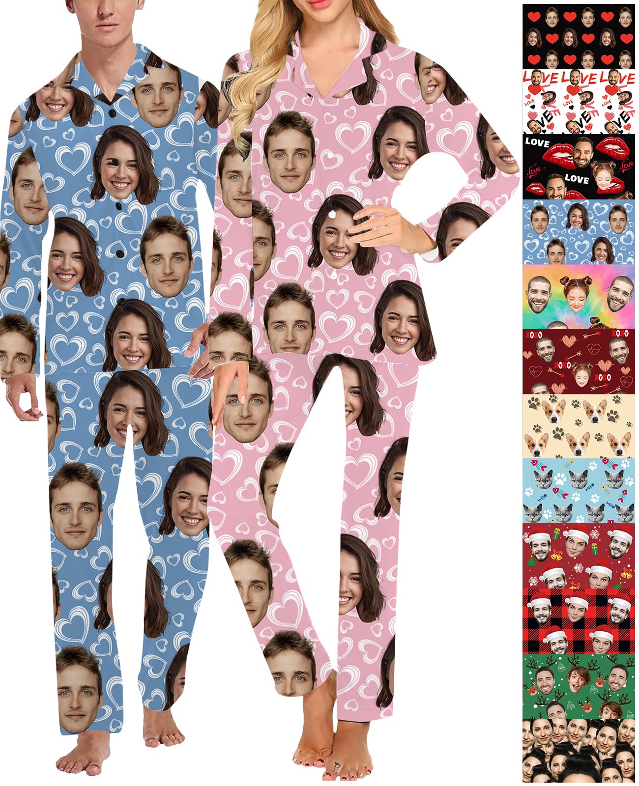 Personalized Pajamas with Custom Pet Face