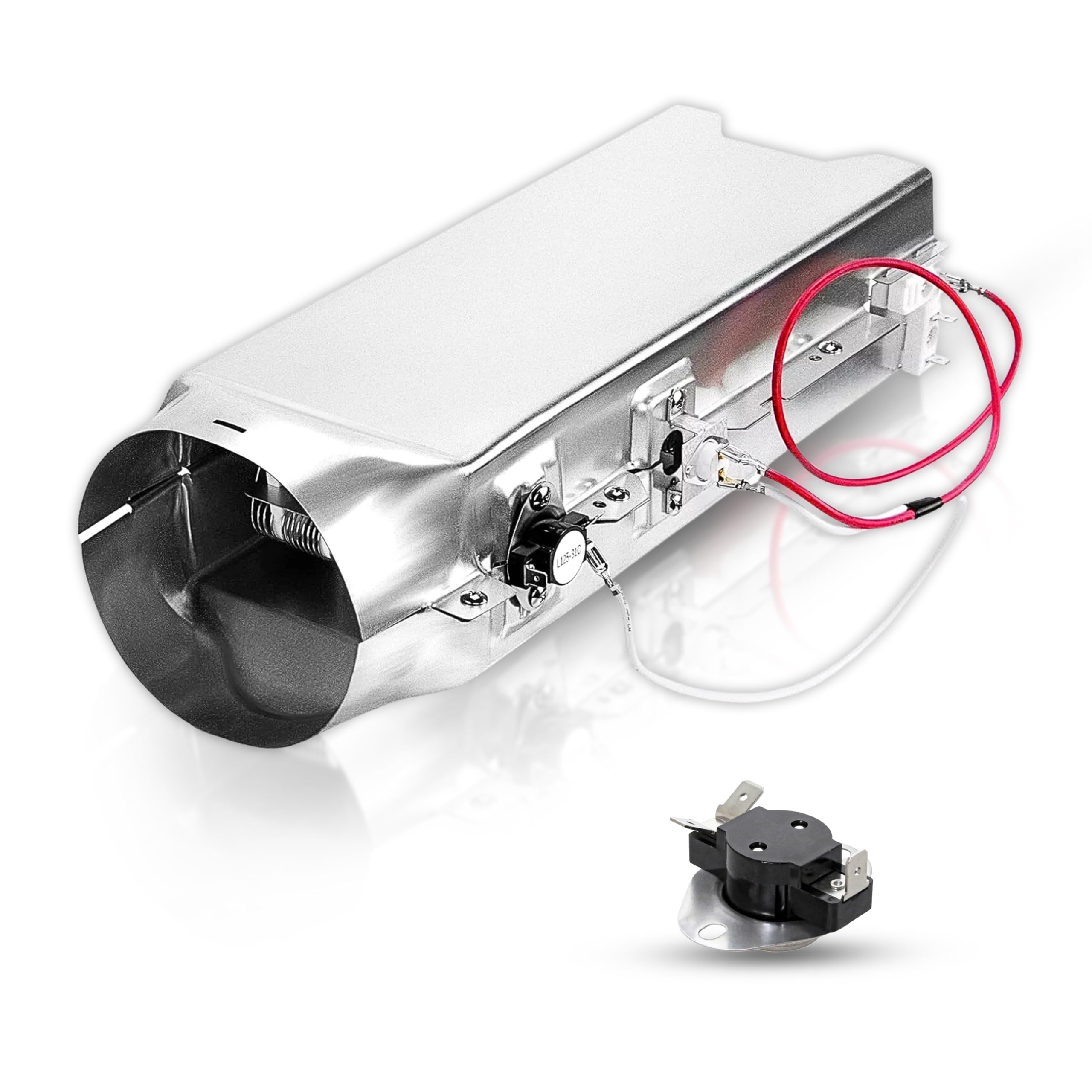 DLEX2650R DLEX7177WM DLEX9000V DLEX8100V DLEX3370V DLEX3370W DLEX7700VE DLE2050W DLEX5000V Dryer Heating Element Assembly Replaces For LG DLEX8000V DLEX3250W DLEX3875V DLEX3875W DLEX3885C DLEX3885W