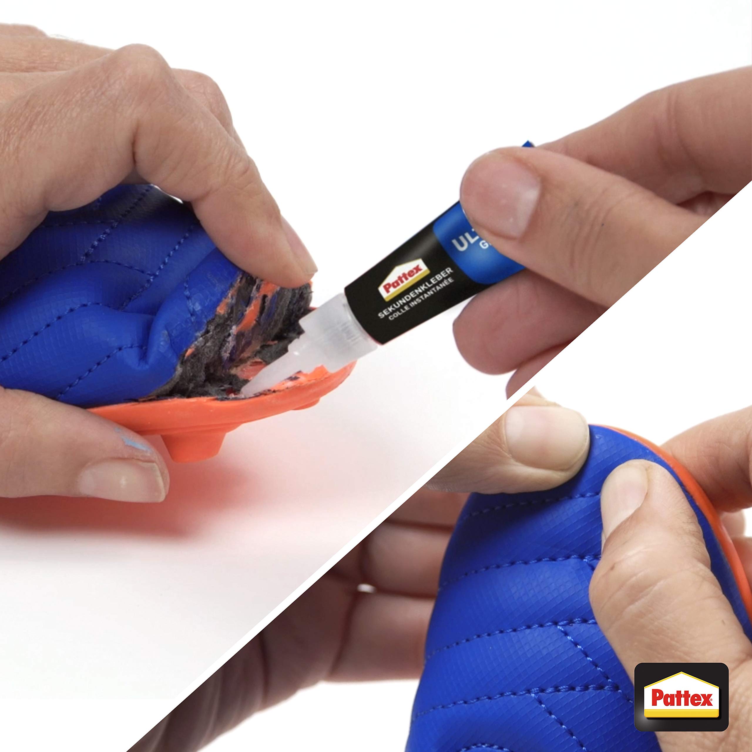 Klej błyskawiczny Pattex Ultra Gel, 3 g bardzo mocny i elastyczny superklej, odporny na uderzenia i wodę klej naprawczy o konsystencji żelu, np. do gumy, skóry, drewna.