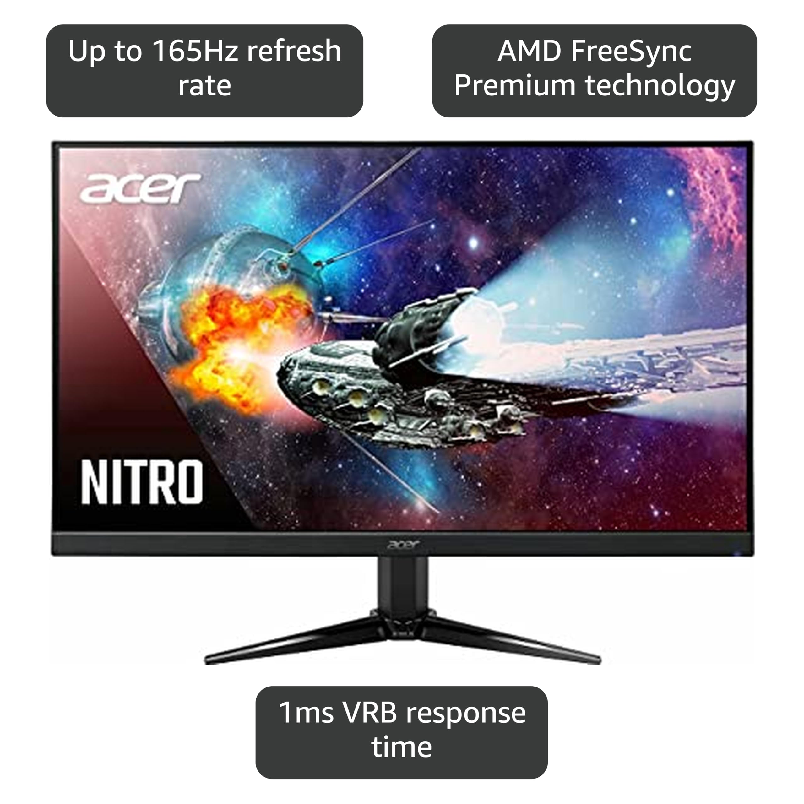 Amazon.com: Acer Nitro QG241Y Pbmiipx 23.8
